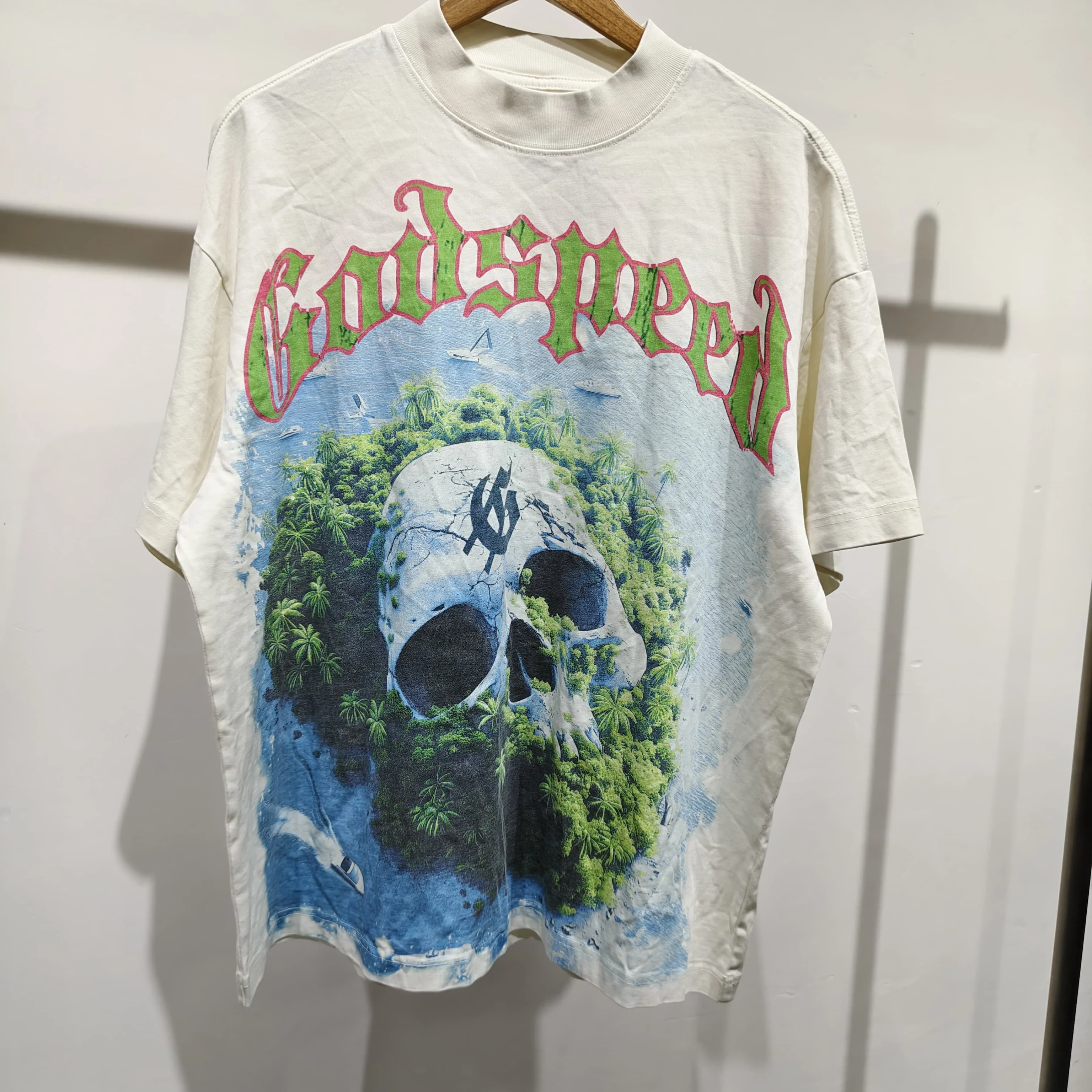 Custom High Quality 100 Cotton Oversized Black Blank T Shirt 300g Fabric Screen Silk Print Solid Pattern Streetwear Men