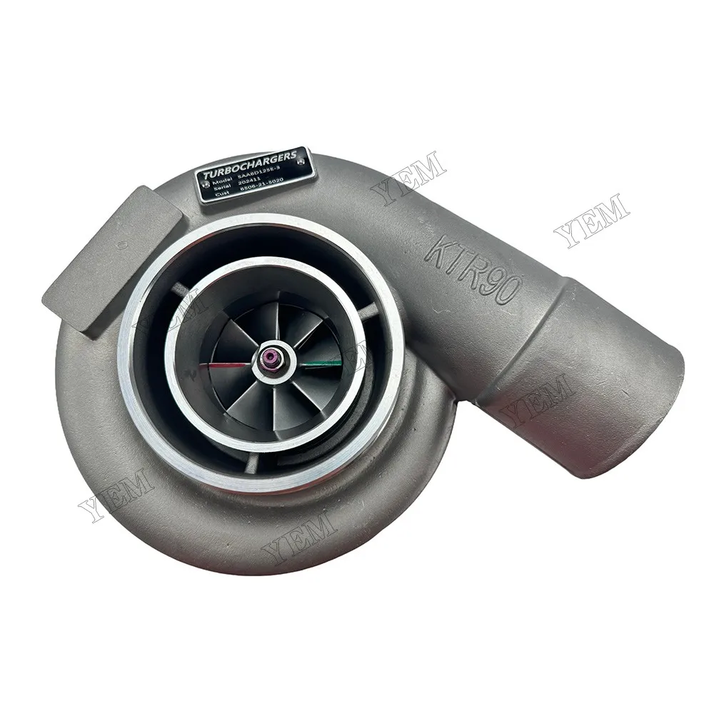 Turbocharger 6506-21-5020 Fit for Komatsu 6D125 Engine 5