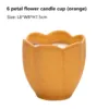 Fleur à 6 pétales -orange