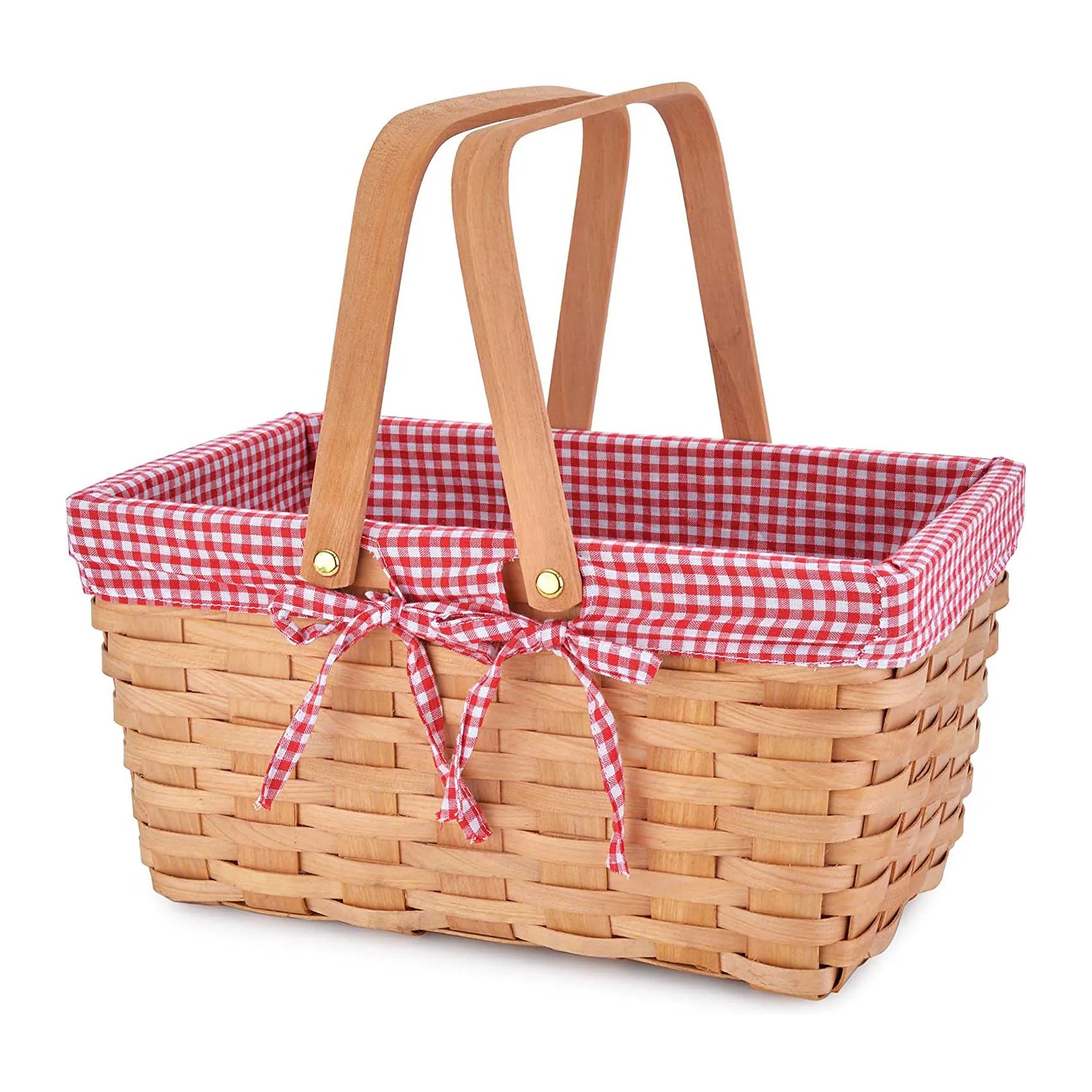 Outsunny Wilgenhouten Picknickmand Voor 2 Met Geïsoleerd Koelvak En Bestekset Lichtbruin~1u4jhmt0hr801