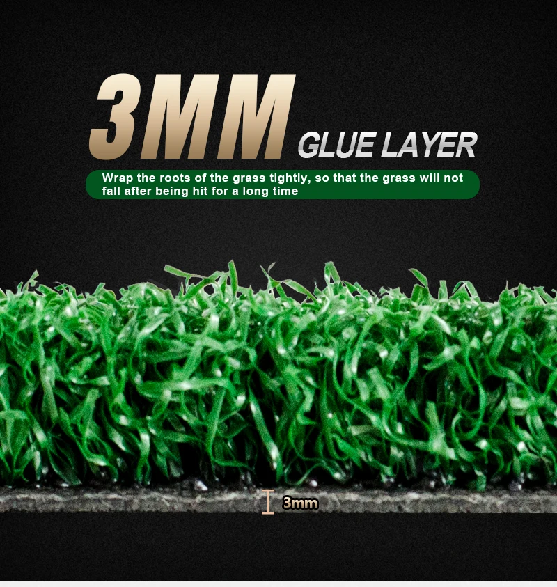 Newest 22 Mm Nylon Grass Golf Golf Simulator Mat Training Aids Driving