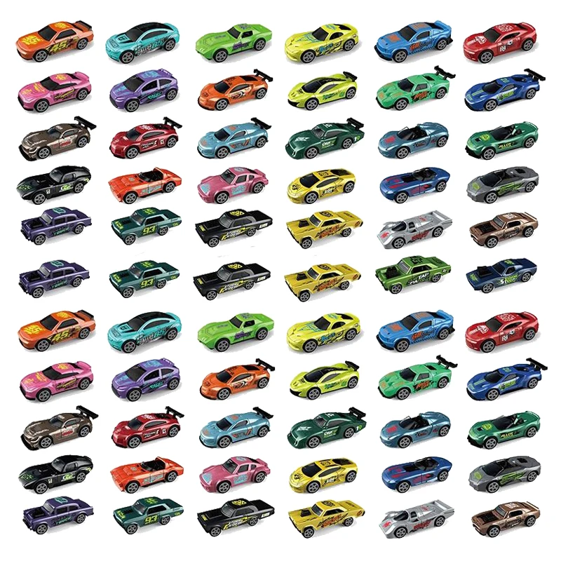 Hot Sale Vintage Racing Car Set Multi Style Free Wheel Alloy Simulation