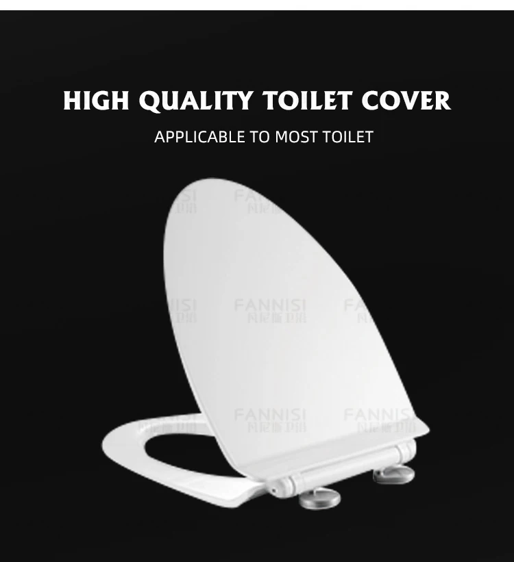 Modern Design Sanitary Ware Plastic Soft Close Bathroom Toilet Lid