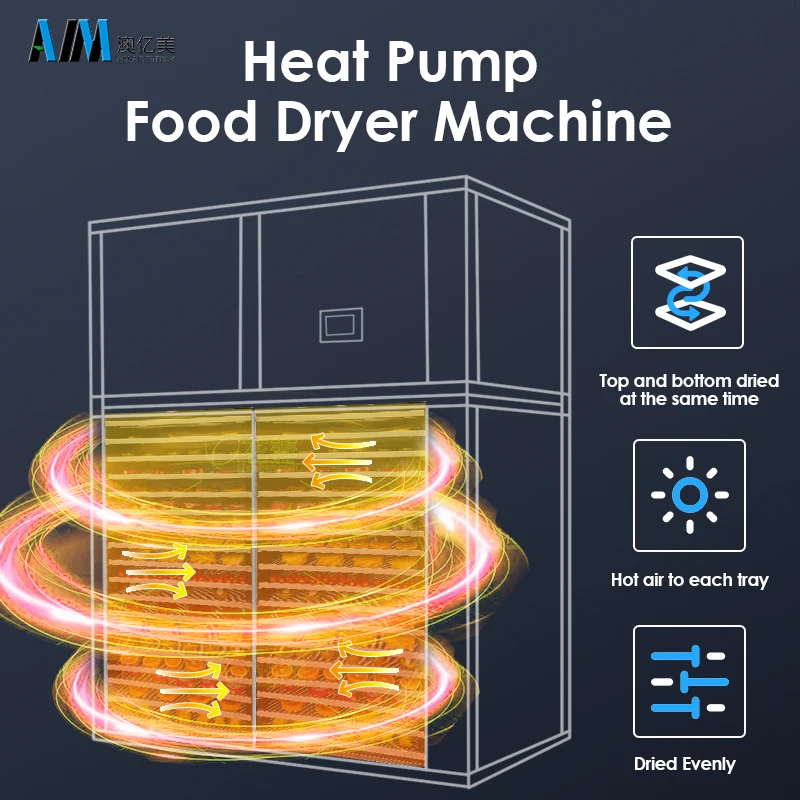 AIM Tray Type Small Low Price Food Dryer Fruit Dehydrator Fish Drying Machine