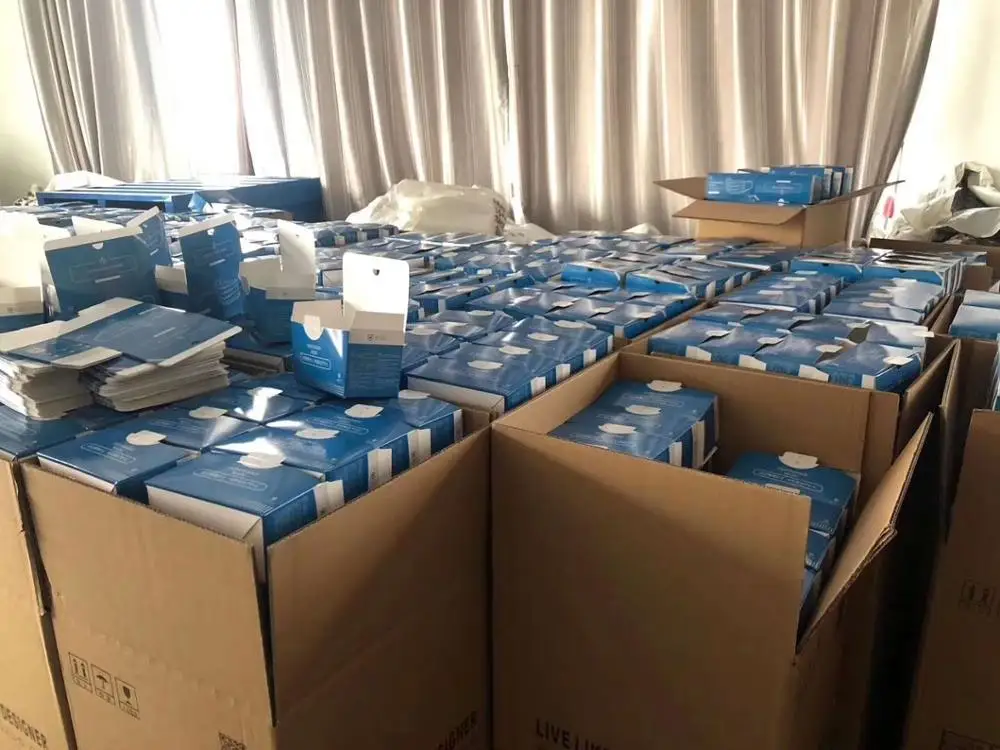 Оптовая продажа Нетканые 3 слойные одноразовые маски для лица