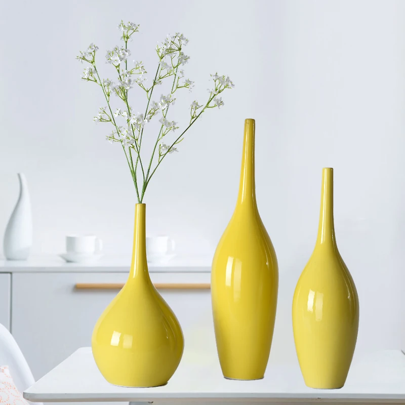 mærke Lav aftensmad Caius Source Luxury Home Decor Molandi Style Ceramic Vase for Plant/Flower yellow  Flower Vase on m.alibaba.com