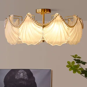 OEM Postmodern Creative Luxury Bedroom Household Simple Modern Frosted Glass Cover Ceiling Light