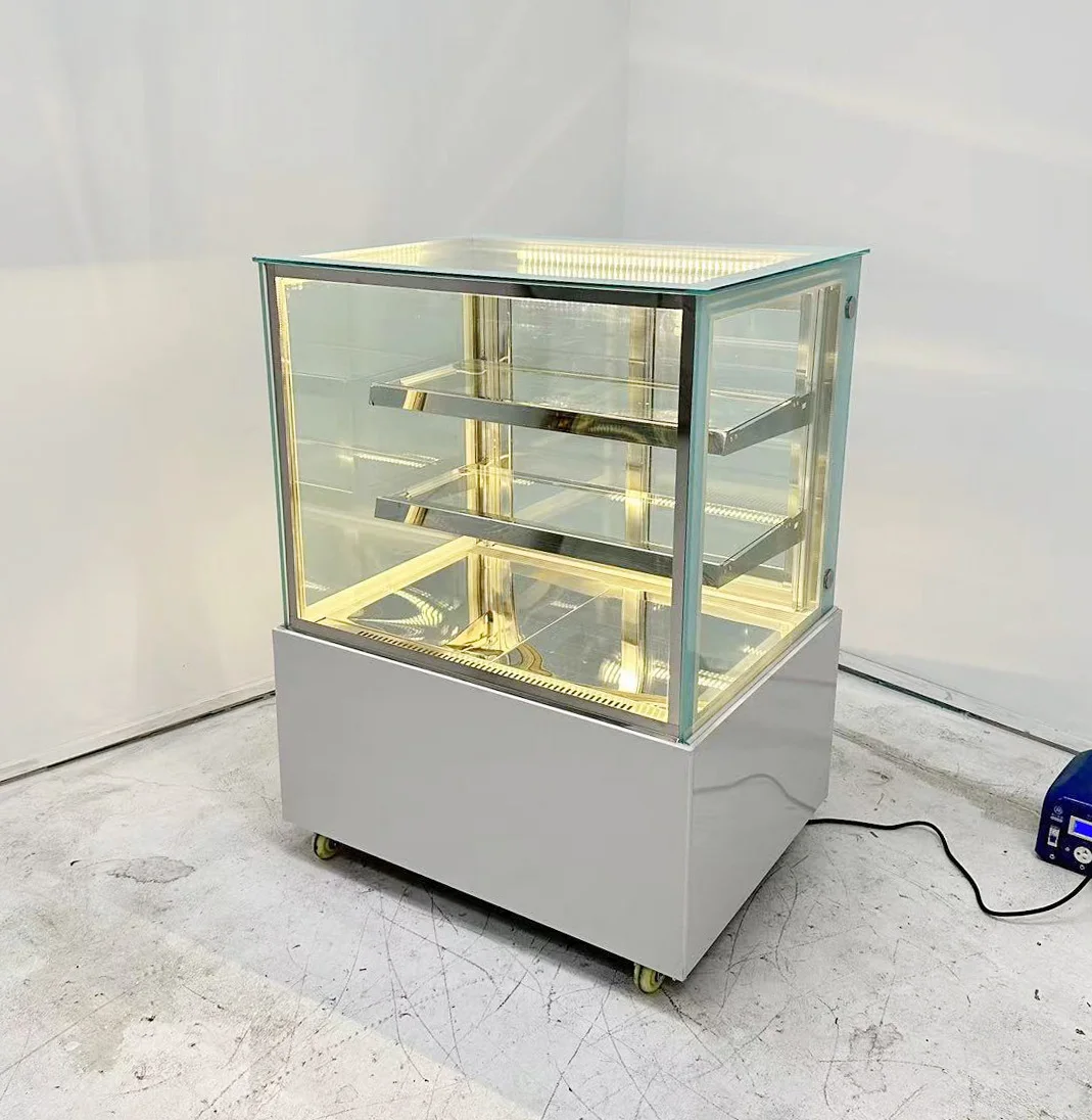Small Refrigeratedcake Display Stand Display Refrigerator for Cake Shop Cake Round Cake Display Refrigerator