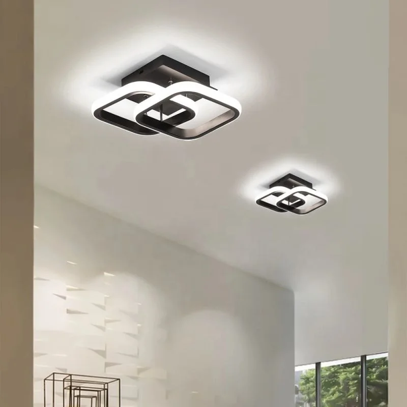 Surface Mounted Iron LED Ceiling Lamps for Balcony Corridor Bedroom Dining Room Studyroom Hall Indoor Home Lights
