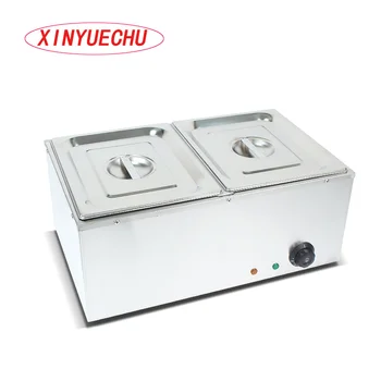 Xin Yuechu Two Pans Bain Marie Restaurant Kitchen Equipment Buffet Equipment Electric Warmer Display For Catering