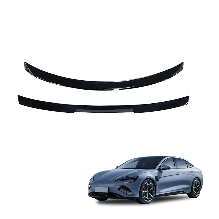 Acessório Personalizado para Selante ABS Spoiler Preto em Fibra de Carbono Spoiler Traseiro Adequado para Carro BYD Seal
