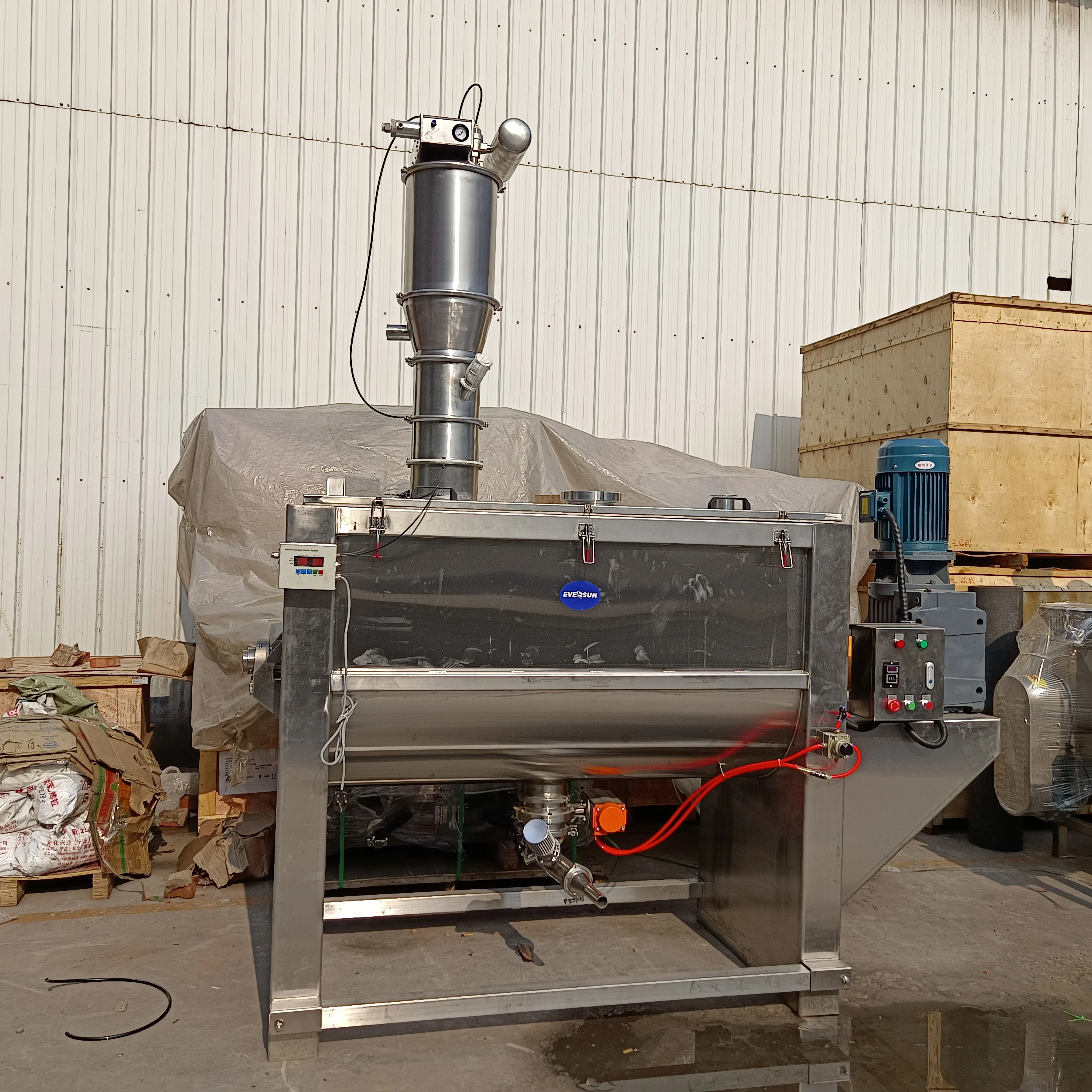 Ribbon Blender with Dust Collector Ribbon Mixer Shanghai 25kg Ribbon Mixer