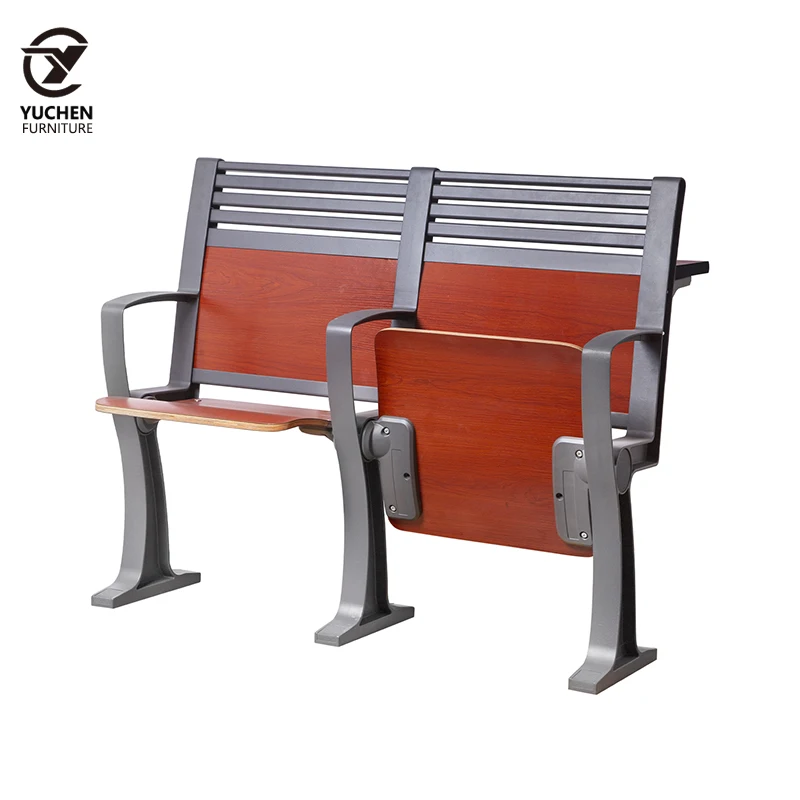 School furniture university folding tables and chairs classroom student staircase lecture hall chairs with armrests