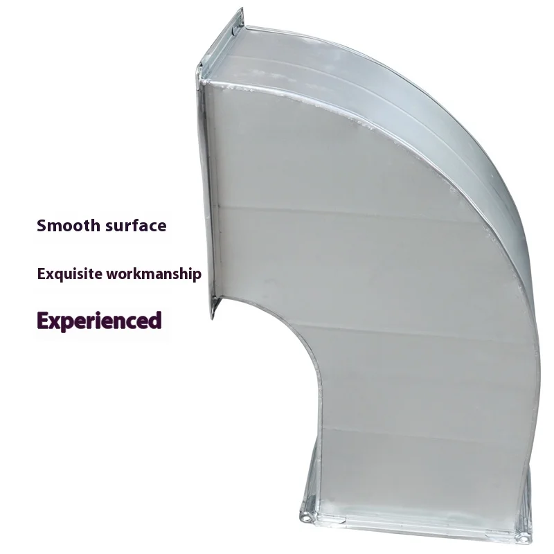 Customized Galvanized Tinplate Stainless Steel Rectangular Elbow Welded Square Duct Pipe Accessories 40 90 Degrees HVAC Systems