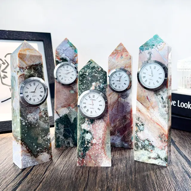 European Style Crystal Clock Ornament Home Entrance Decoration and Business Gift Other Crystal Crafts Product