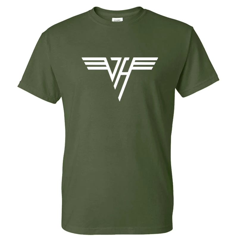 T-Shirt uomo Van Halen Classic Logo Rosso Navy, Dainty, S