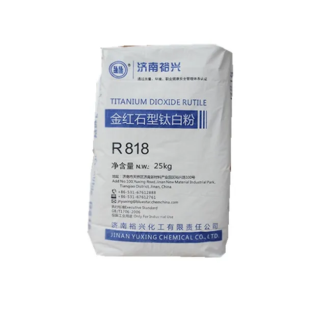 Titanium Dioxide R818 R838 Rutile Grade Paint Raw Materials High Purity White Pigment Bluestar Titanium Dioxide Titanium R878
