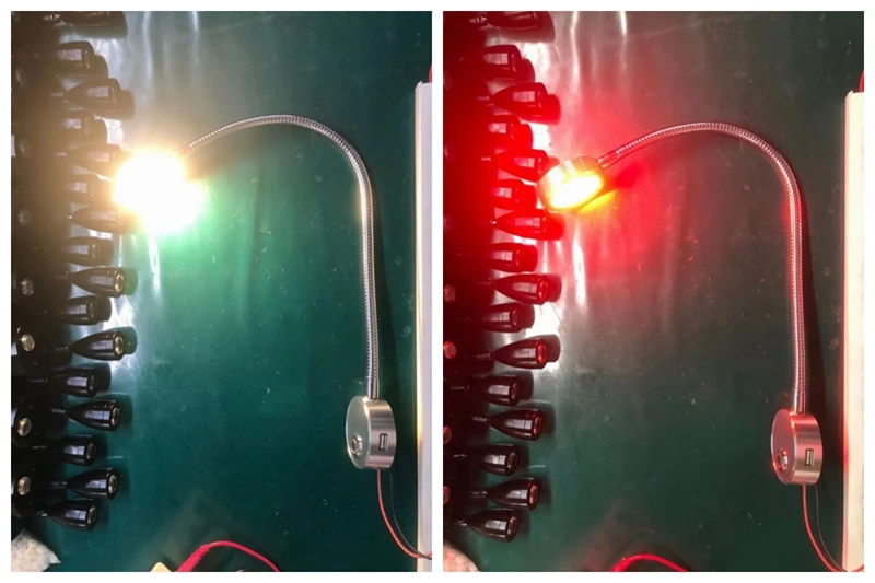 12v Spotlight Reading Lamp Caravan Boat Motorhome Wall Reading Light