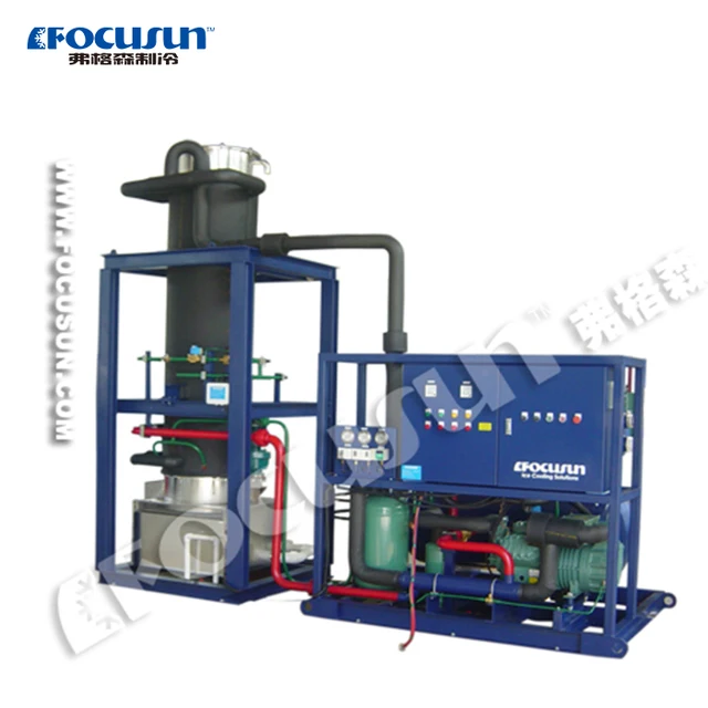 Focusun food-grade tube ice machine 10T/24hr delivery from shanghai,China