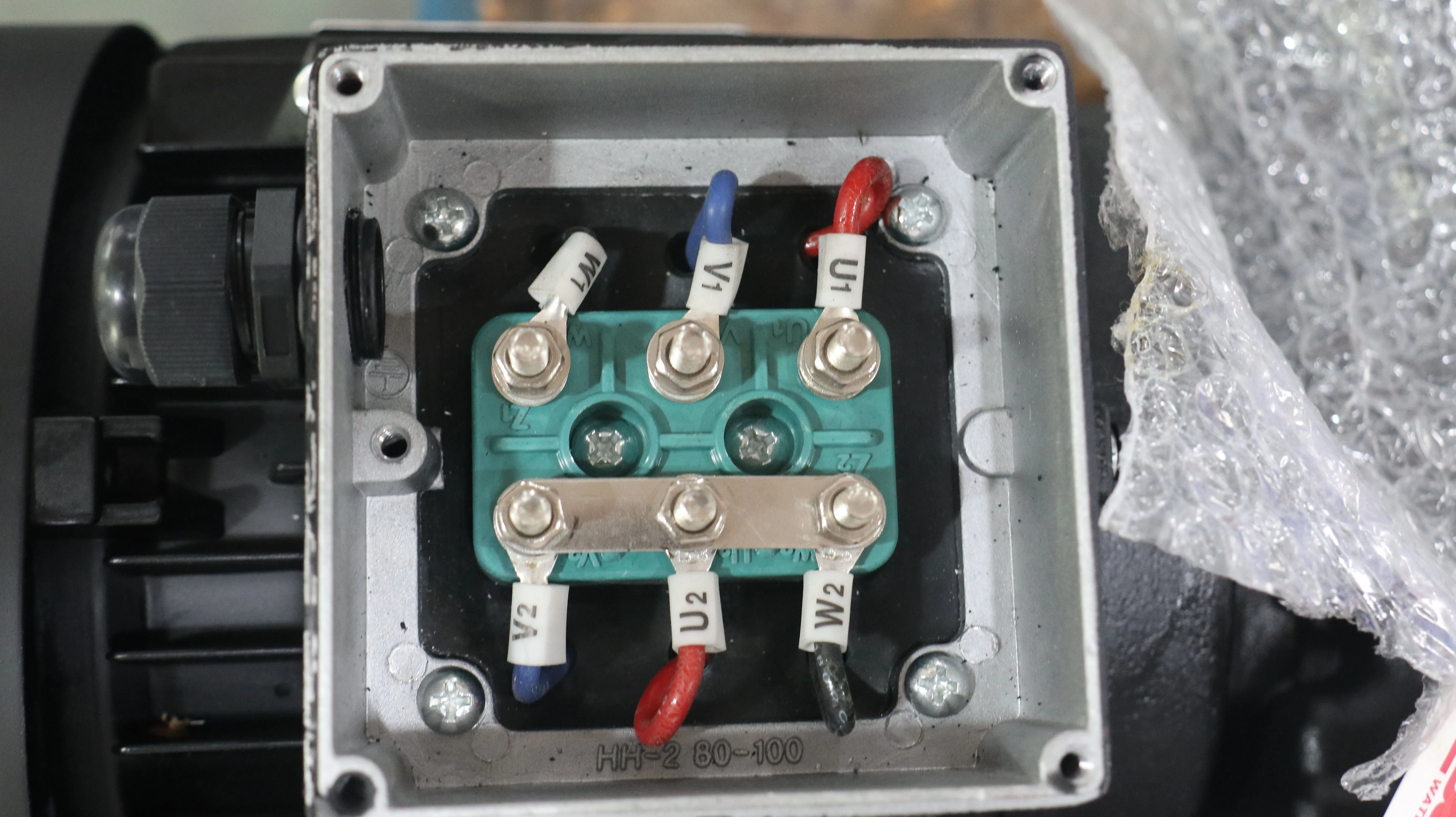 5.5hp 4kw 50hz 1420rpm 380v Electric Motor 100L3-4 Hollow Shaft Volta 5kw Rated Three-Phase Asynchronous Induction Motor AC