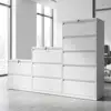 White Wide 2-3-5 drawer cabinet