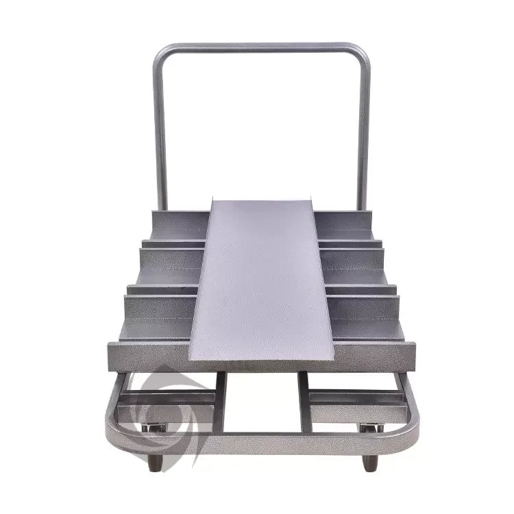 Stanchion with Deluxe Storage Cart 18pcs Posts Storage Cart Post Trolley