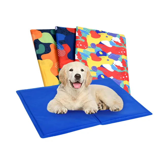 Custom Size Washable Summer Cooling Pet Mat Sleeping Blanket Cooling Gel Dog Cooling Mat & Pads
