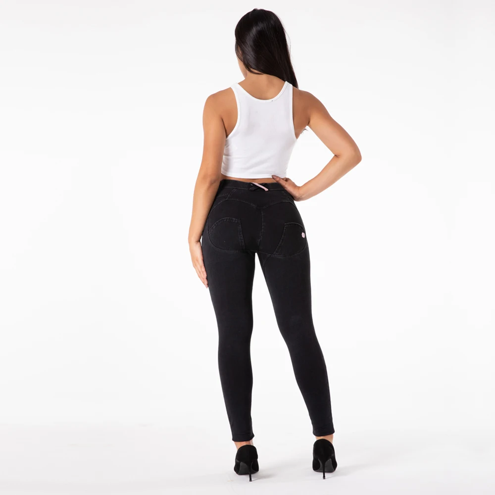 Shascullfites Melody High Waisted Skinny Jeans For Women Black