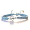 Bracelet trèfle à quatre feuilles [bleu ciel]