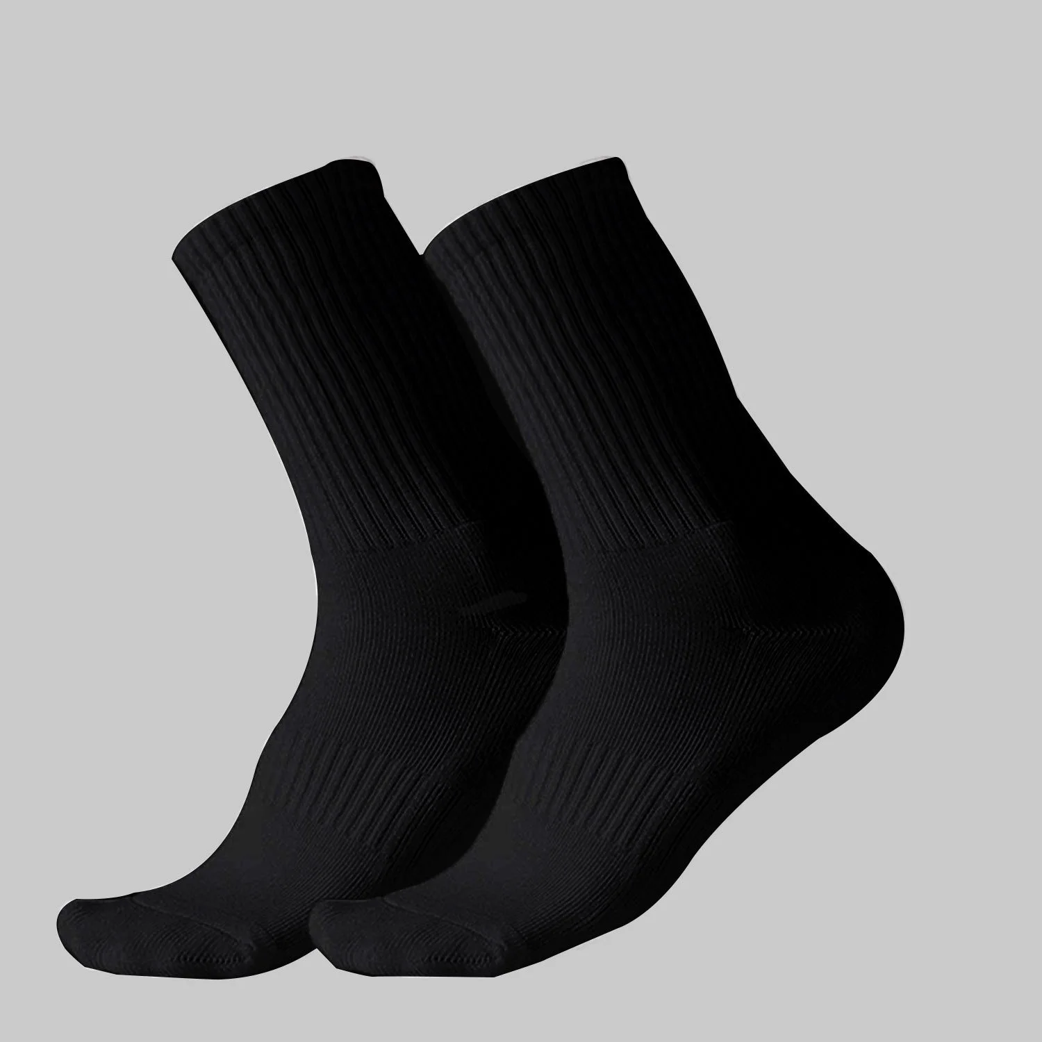 For Cotton Terry Mid-Calf Sports Basketball Socks Solid Color Logo Processing Breathable Men’s Sweat-Absorbing Anti-Friction preview 6