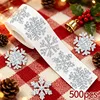 Snowflake Pattern, 2.5cm (1in), 500 pcs/roll
