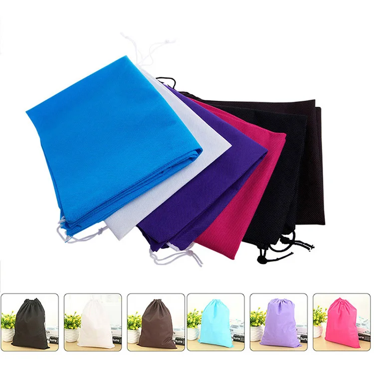 Wholesale Reusable Non Woven Printed Drawstring Hotel Laundry Bag/promotion Eco-friendly Cheap Non-woven Travel Laundry Bag