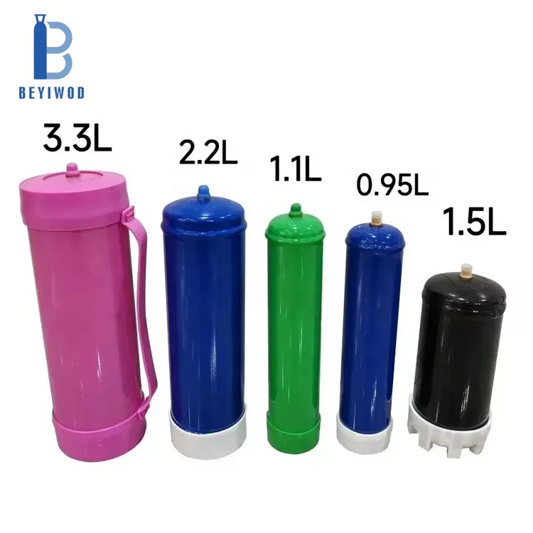 Disposable 0.95L 1L 1.1L 1.5L 2.2L 3.3L Helium gas cylinder 20 30 50 70 100 balloons with nozzle and ribbon