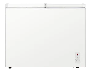 330L Double Door Deep Chest Freezer Manual Defrost Easy Clean Fridge Cabinet Household Supermarket Use