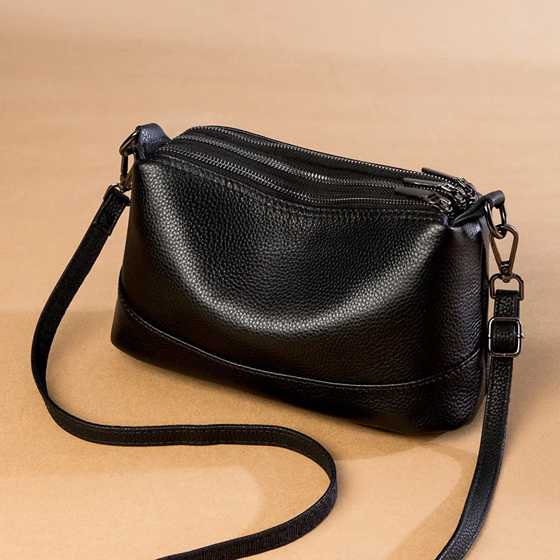 Bagsplaza Latest Fashion Simple Style Custom Crossbody Bags Women Handbags Ladies Genuine Leather Shoulder Bag