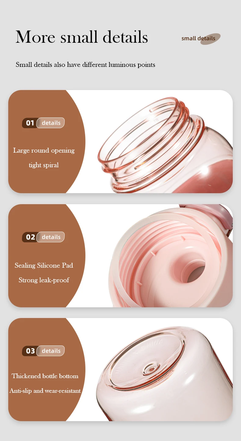 Large Capacity BPA-Free Plastic Water Cup Portable Glass Sports Space Gym Travel Student Use Featuring New Logo Camping Adults