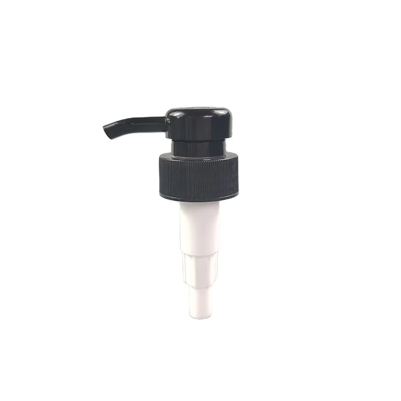 Best Selling 4cc Lotion Pump Black- White Screw Lotion Pump 33/410 Size Ribbed Closure