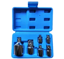 6pcs 50BV30 CRV Steel Chrome Finish Hand Repair Tools for Car Pressure Batch Sleeve Socket Tool Set Square Socket Set