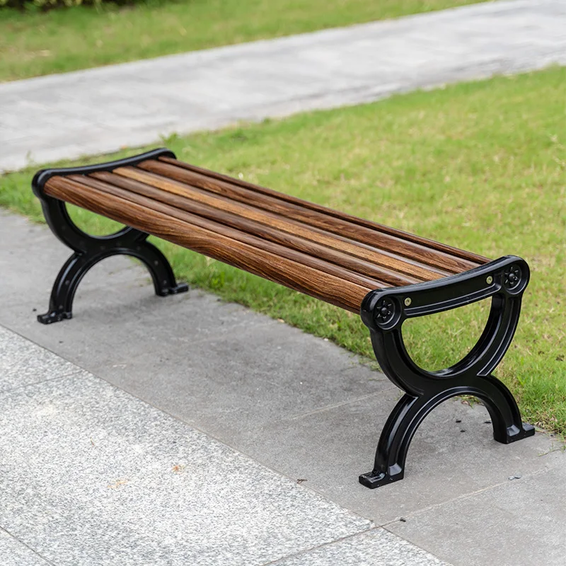 Carbon fiber chair legs and chair surface Backless outdoor park bench