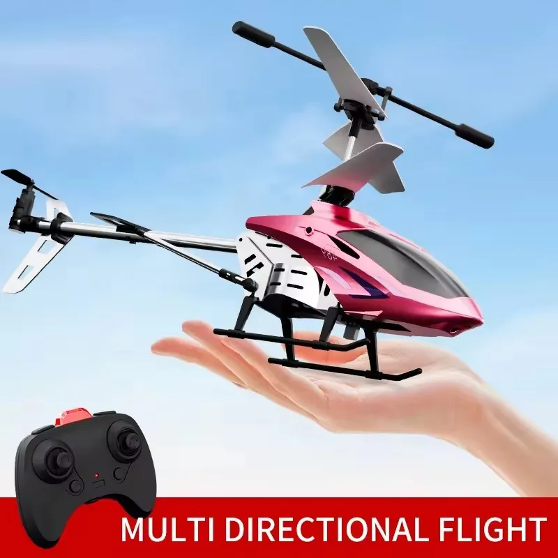 Mini Helicóptero RC Con Giroscopio Y Luces LED | Juguete Volador Interior Para Niños +6 Años