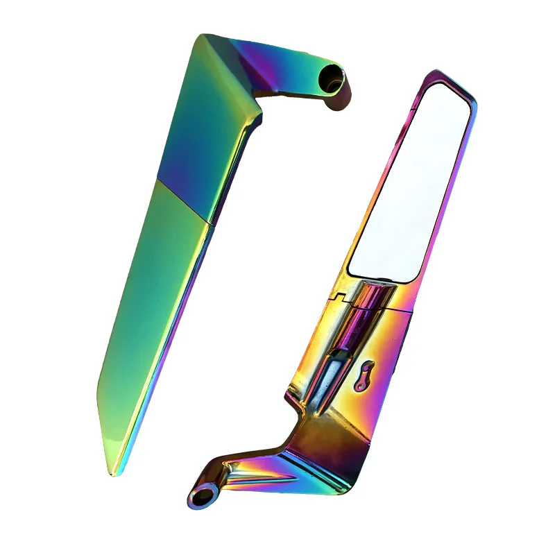 Motorcycle Modified Side Mirror Aluminum Rear Mirror Universal ...