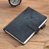 Black leather buckle-deer head-180 sheets 360 pages