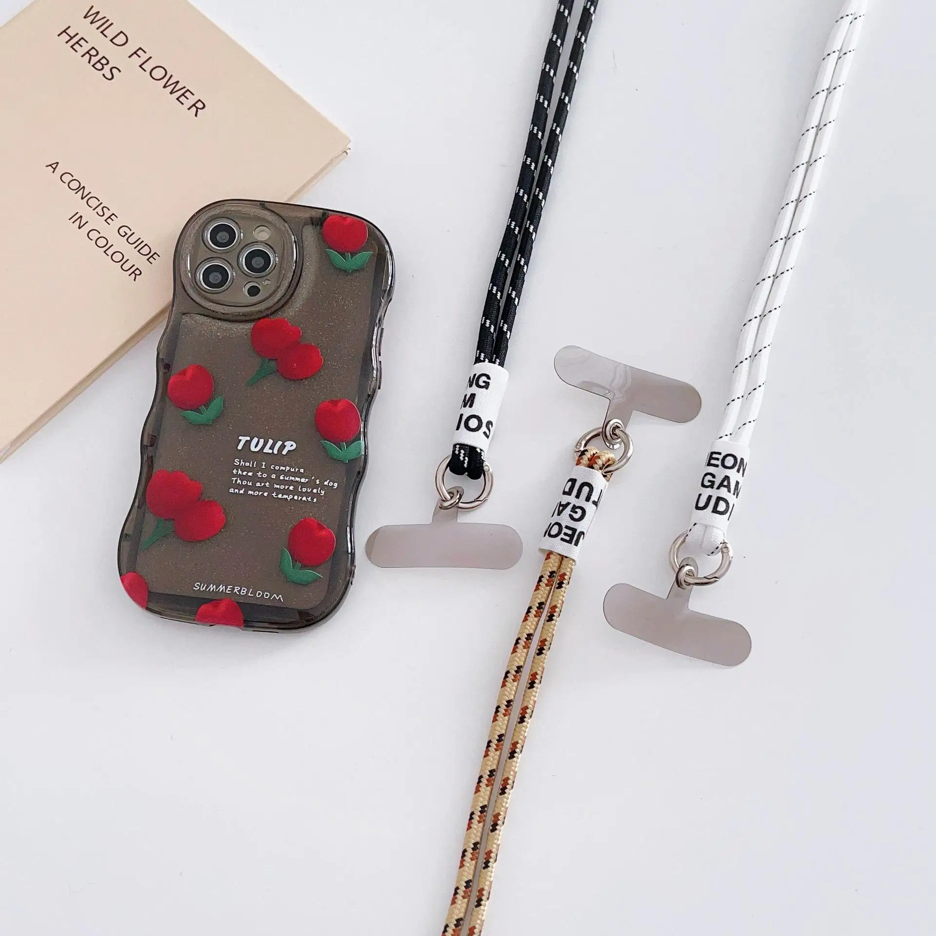 product phone lanyard crossbody with 2 phone tabs adjustable anti theft phone strap for neck lanyard cross body for travel essentials-6