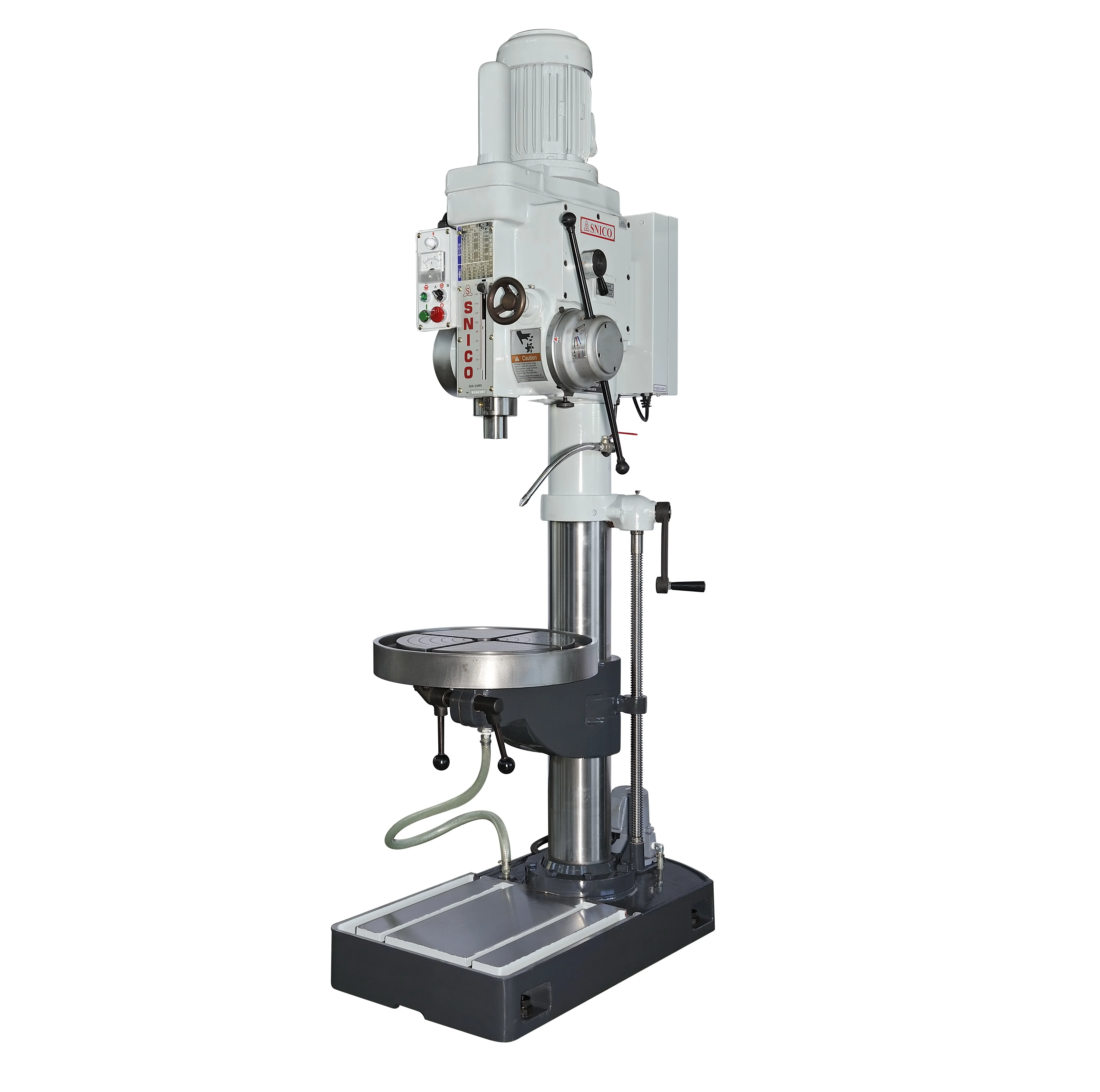 Column Drilling Tapping Machine Round Table 510 Mm Coolant Pump Gear ...