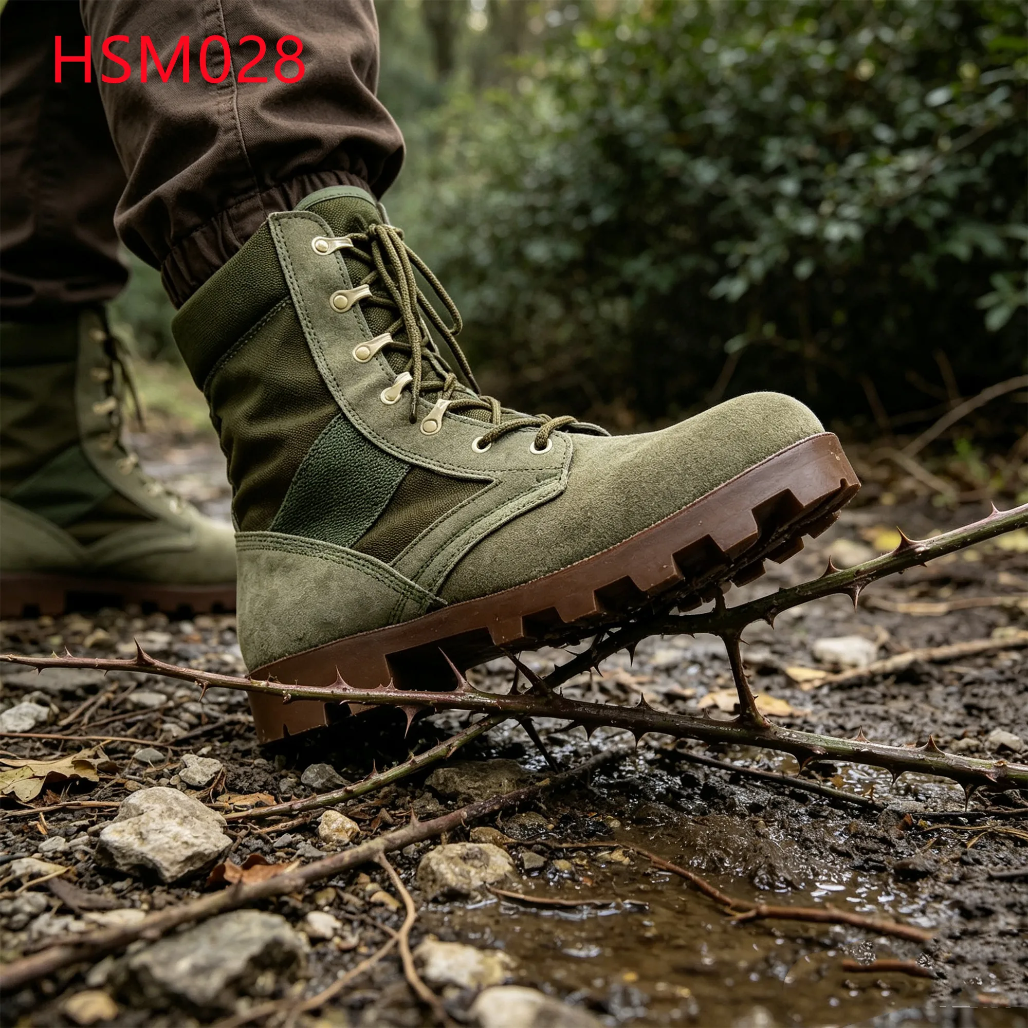 LXG,wilderness Training Easy Hidden Hua Singh Patrol Boots ultra Hard Rubber Sole Olive Green Jungle Boots in Philippines HSM028