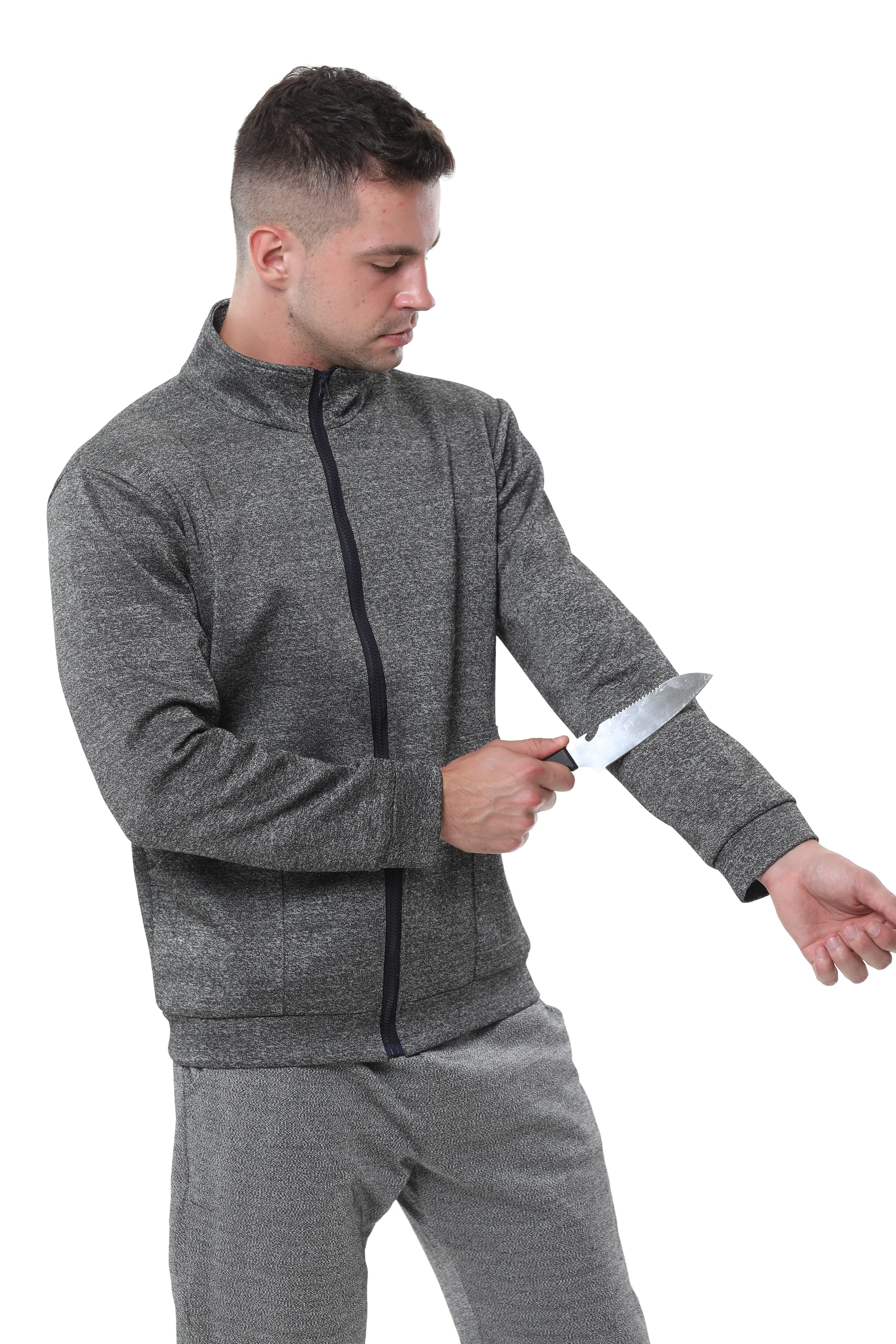 Anti Cutting Cut Resistant Self Defense Workwear Uniform Safety Men  Clothing for Glass Manufacturing Processing Industry