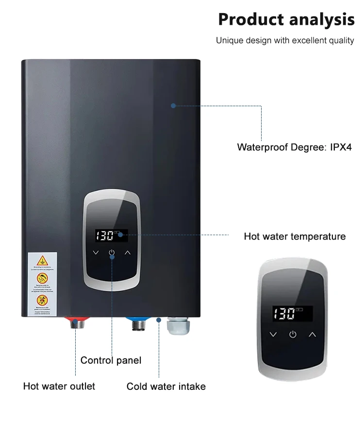 3.5kw-36kw 120v-240v Etl Ce Cb Kitchen Under Sink Tankless Instant 