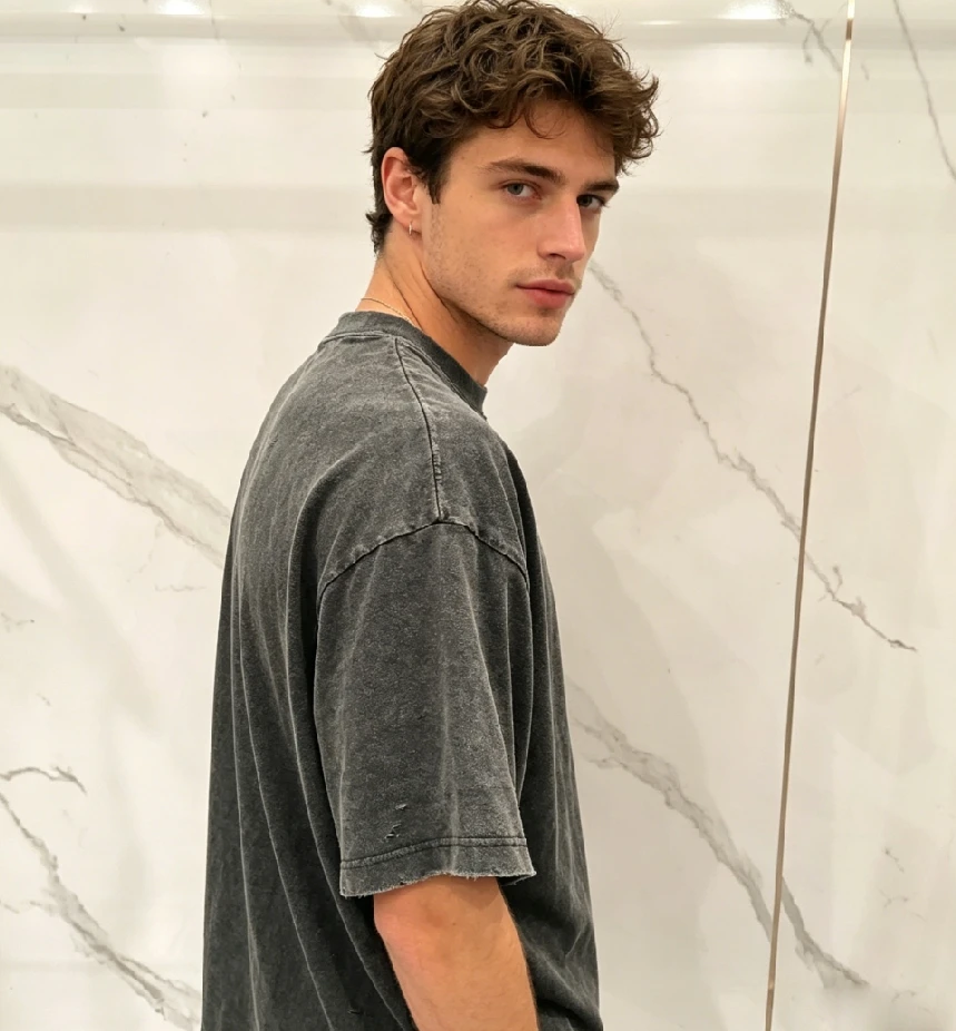 product heavyweight french terry oversized printed graphic t shirts custom cropped rhinestone acid wash boxy t shirt men-7
