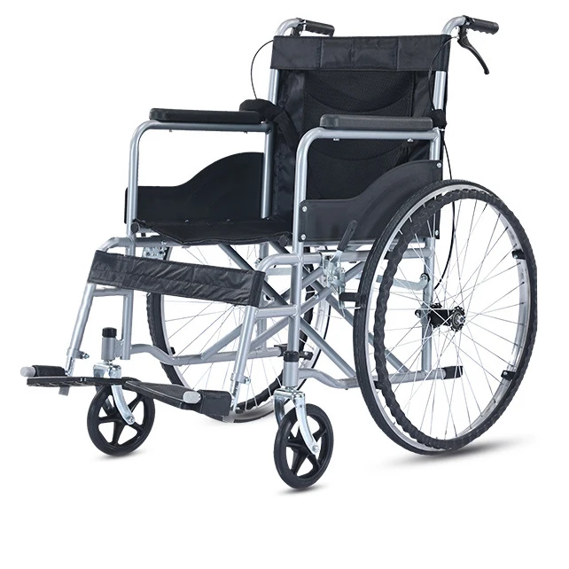 Handcycle Active Medical Used Manual Foldable Mobility Wheelchair for Elder and Disable With Umbrella Brakes Adults Fixed Armre