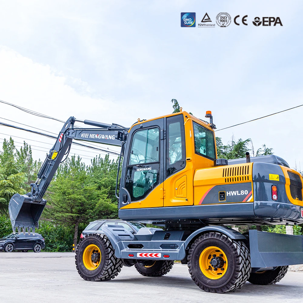 Китай строительная сельскохозяйственная резиновая шина колесный экскаватор 7 тонн 8 на